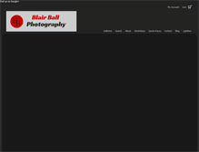 Tablet Screenshot of blairballphotography.com